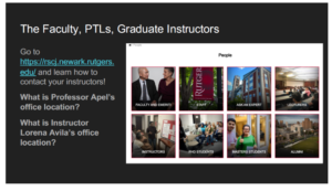 Faculty, PTLs, Instructors